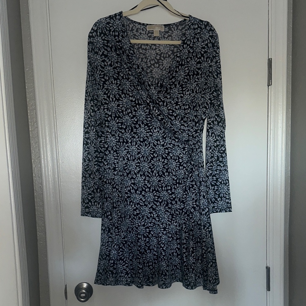 MICHAEL Michael Kors Navy/Black and White Dress